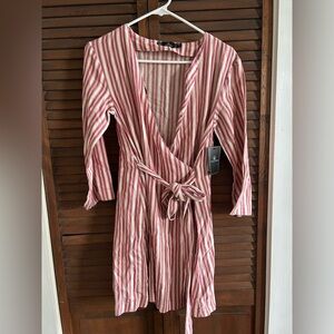 Volcom Long Sleeve Wrap Dress